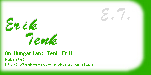 erik tenk business card